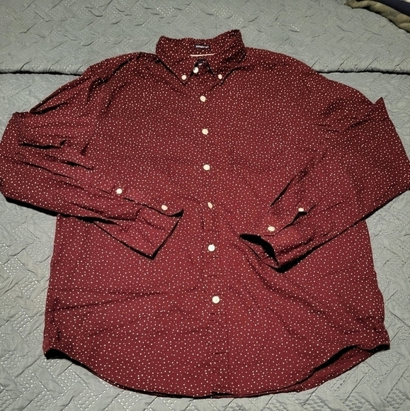 American Eagle Seriously Soft Oxford Long Sleeve Button Up Shirt Mens Size Large - Picture 1 of 5